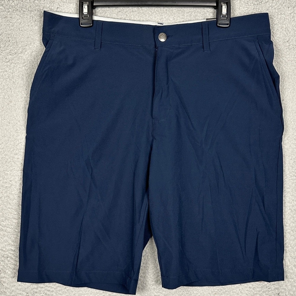 NEW Adidas Shorts Mens 34 Ultimate365 Navy Blue Golf Chino Performance Stretch